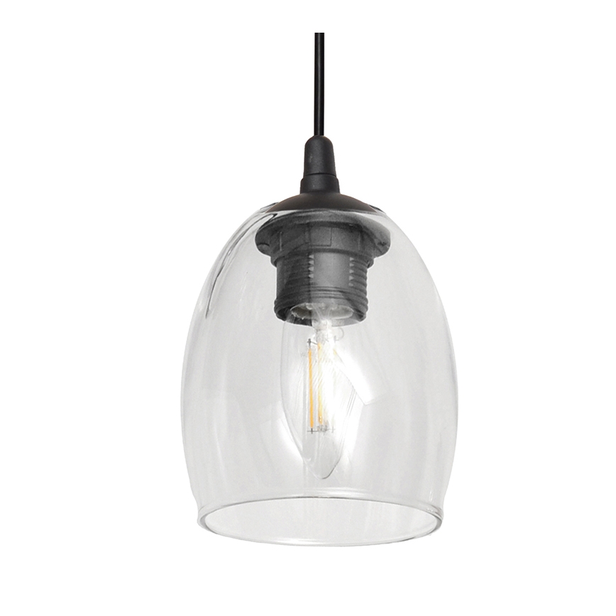 Lustr na lanku BRILLANT 1xE27/15W/230V čirá