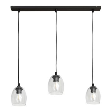 Lustr na lanku BRILLANT 3xE27/15W/230V čirá