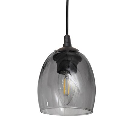 Lustr na lanku BRILLANT 3xE27/15W/230V šedá