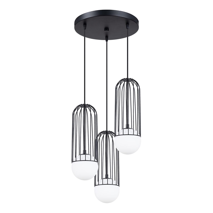Lustr na lanku BRINA 3xG9/8W/230V černá
