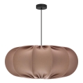 Lustr na lanku CAFEE 1xE27/40W/230V pr. 52 cm hnědá