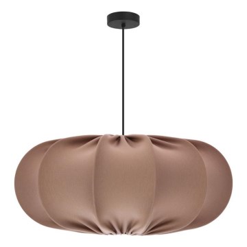 Lustr na lanku CAFEE 1xE27/40W/230V pr. 52 cm hnědá