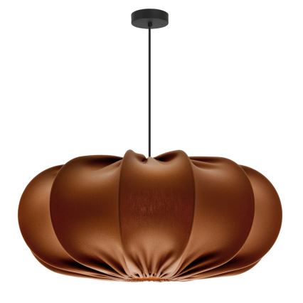 Lustr na lanku CAFEE 1xE27/40W/230V pr. 52 cm hnědá