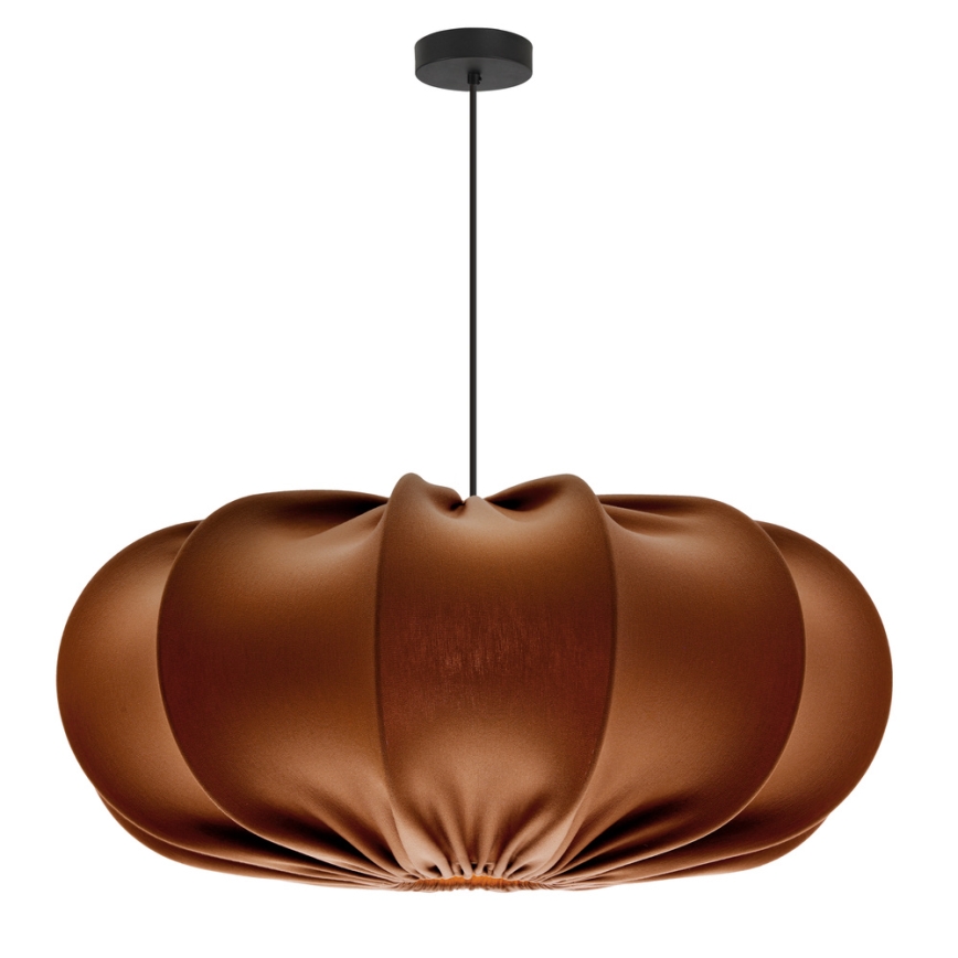Lustr na lanku CAFEE 1xE27/40W/230V pr. 52 cm hnědá