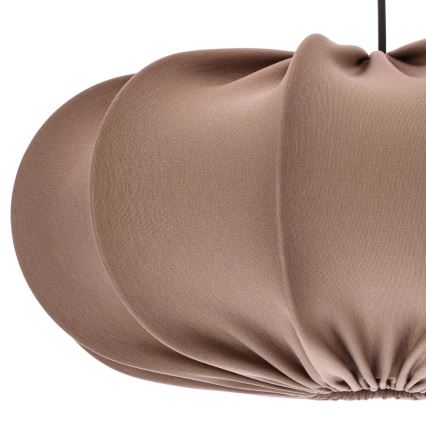 Lustr na lanku CAFEE 1xE27/40W/230V pr. 52 cm hnědá
