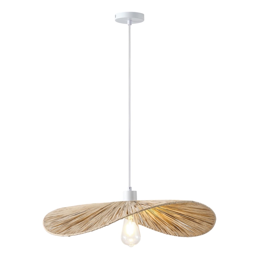 Lustr na lanku CALYPSO 1xE27/15W/230V pr. 55 cm bambus
