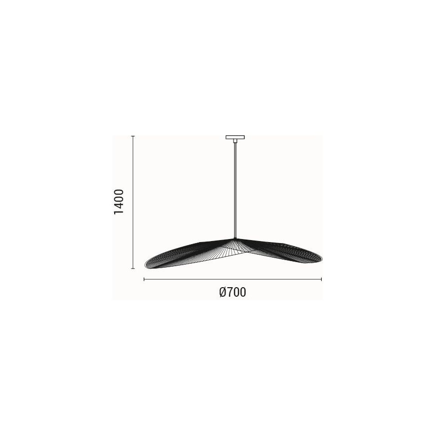 Lustr na lanku CALYPSO 1xE27/40W/230V