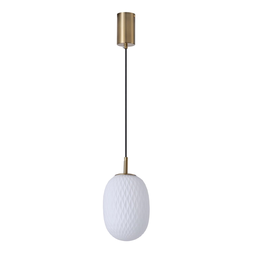 Lustr na lanku CANDY 1xE14/25W/230V bílá pr. 15 cm