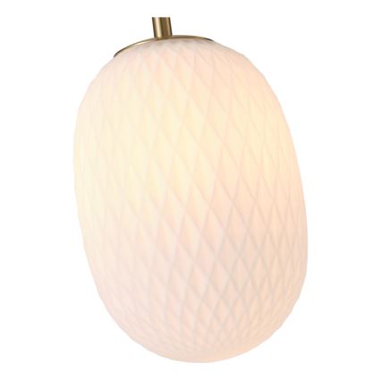 Lustr na lanku CANDY 1xE14/25W/230V bílá pr. 15 cm
