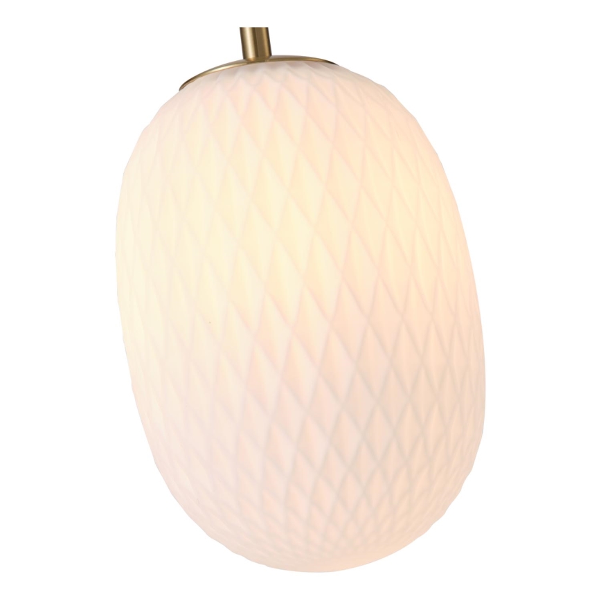 Lustr na lanku CANDY 1xE14/25W/230V bílá pr. 15 cm