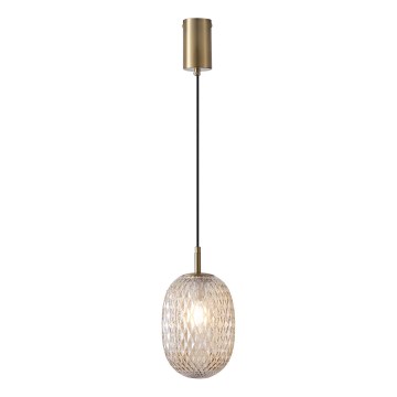Lustr na lanku CANDY 1xE14/25W/230V čirá pr. 15 cm