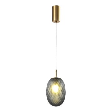 Lustr na lanku CANDY 1xE14/25W/230V šedá pr. 15 cm