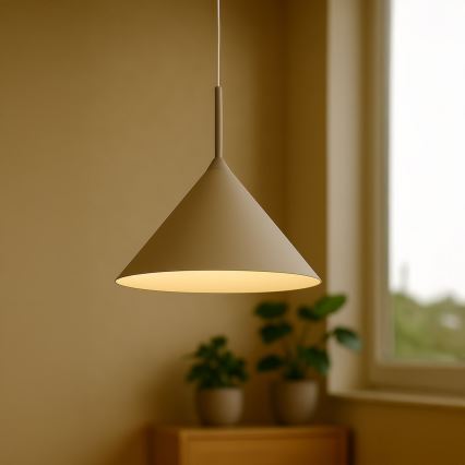 Lustr na lanku CAPITAL 1xGX53/15W/230V pr. 46 cm béžová