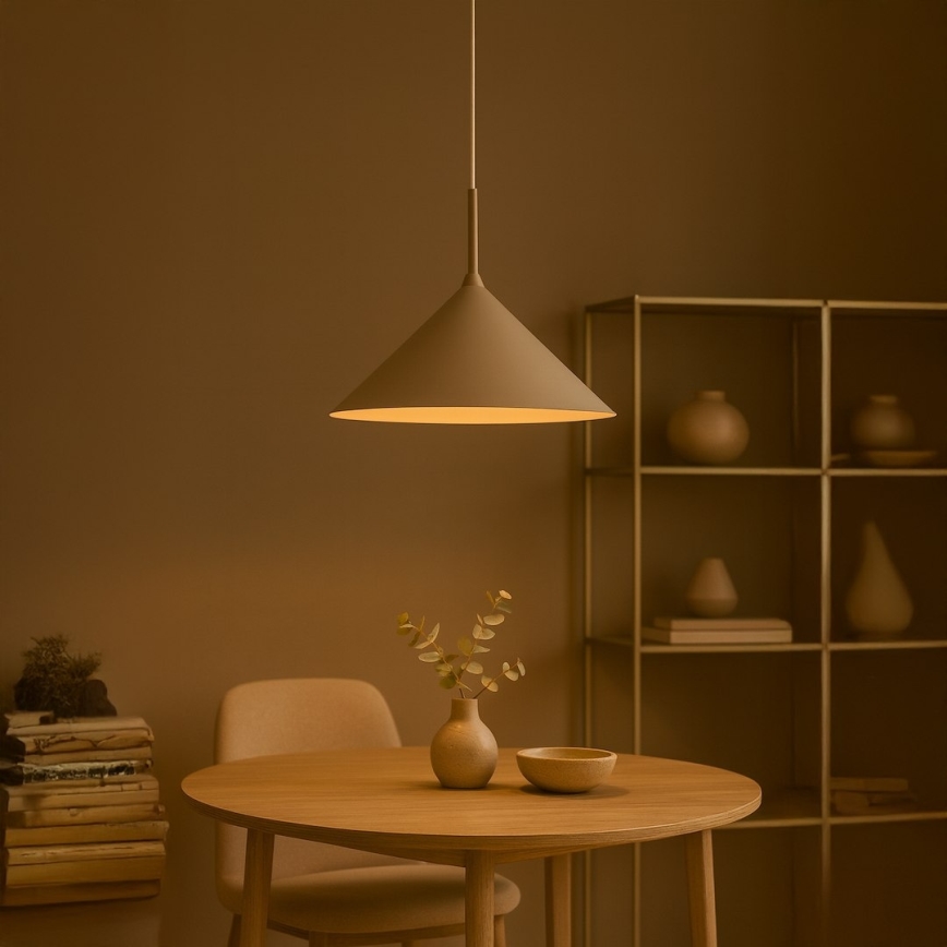 Lustr na lanku CAPITAL 1xGX53/15W/230V pr. 46 cm béžová