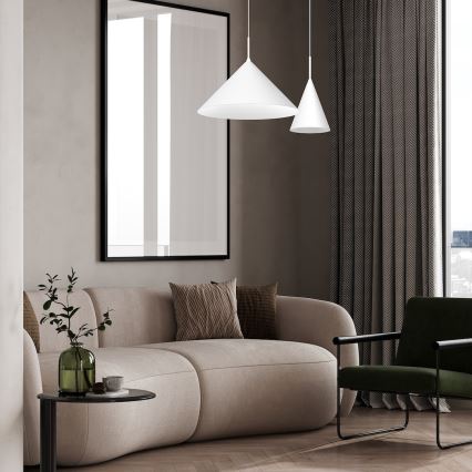 Lustr na lanku CAPITAL 1xGX53/15W/230V pr. 46 cm bílá