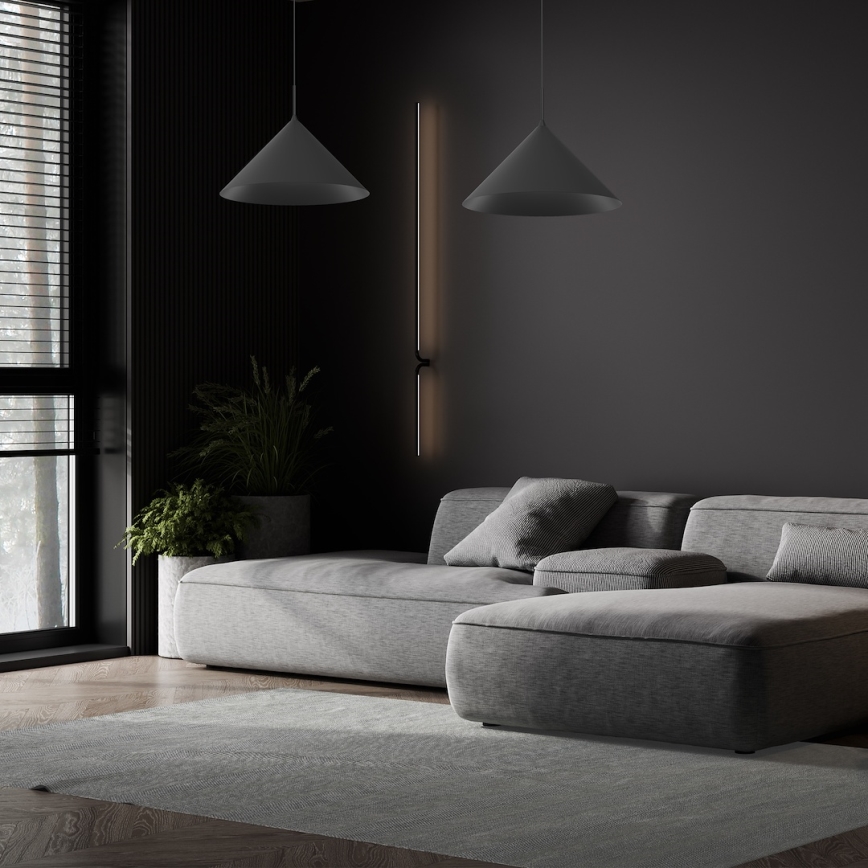 Lustr na lanku CAPITAL 1xGX53/15W/230V pr. 46 cm černá