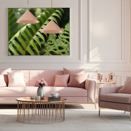 Lustr na lanku CAPITAL 1xGX53/15W/230V pr. 46 cm rose gold