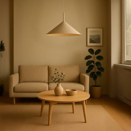 Lustr na lanku CAPITAL 1xGX53/15W/230V pr. 60 cm béžová