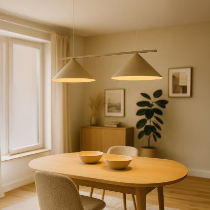 Lustr na lanku CAPITAL 2xGX53/15W/230V béžová