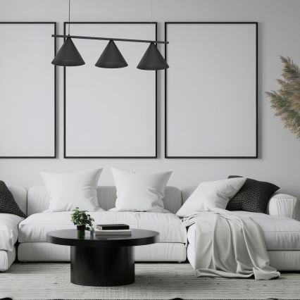 Lustr na lanku CAPITAL 3xGX53/15W/230V černá