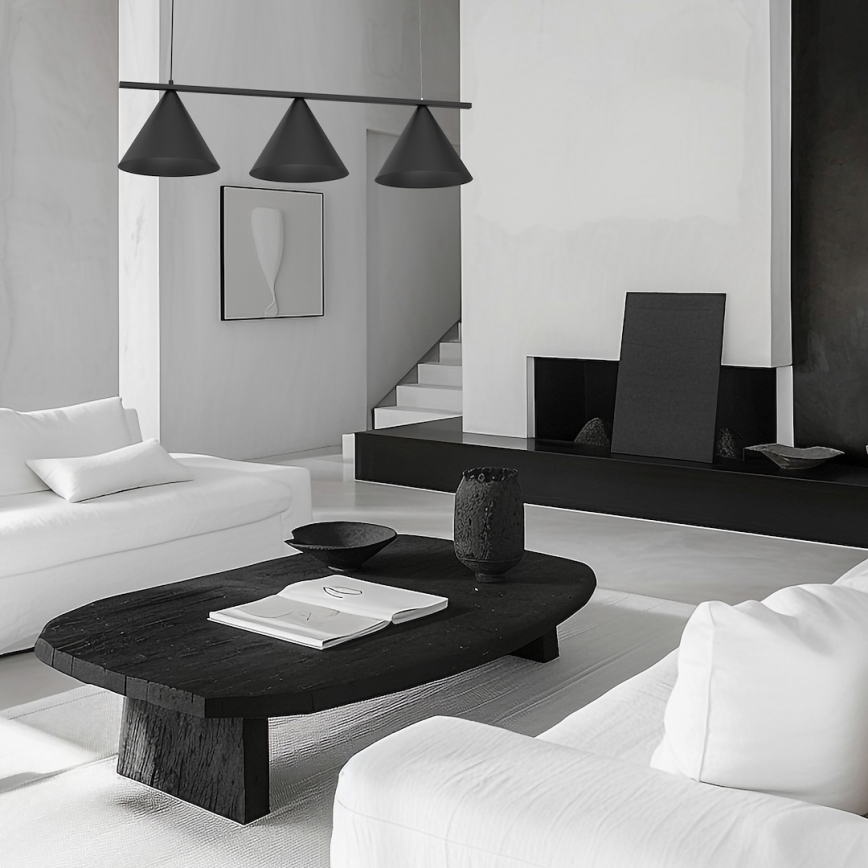 Lustr na lanku CAPITAL 3xGX53/15W/230V černá