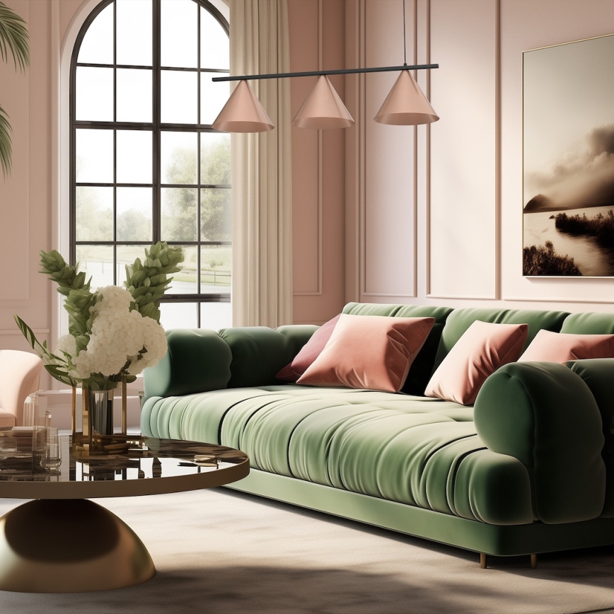 Lustr na lanku CAPITAL 3xGX53/15W/230V měděná