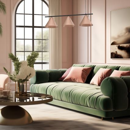 Lustr na lanku CAPITAL 3xGX53/15W/230V rose gold