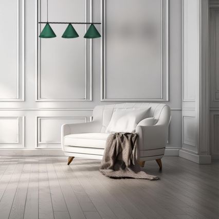 Lustr na lanku CAPITAL 3xGX53/15W/230V zelená