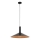 Lustr na lanku CAPRI 1xE27/15W/230V pr. 50 cm černá/měděná
