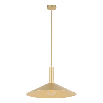 Lustr na lanku CAPRI 1xE27/15W/230V pr. 50 cm zlatá