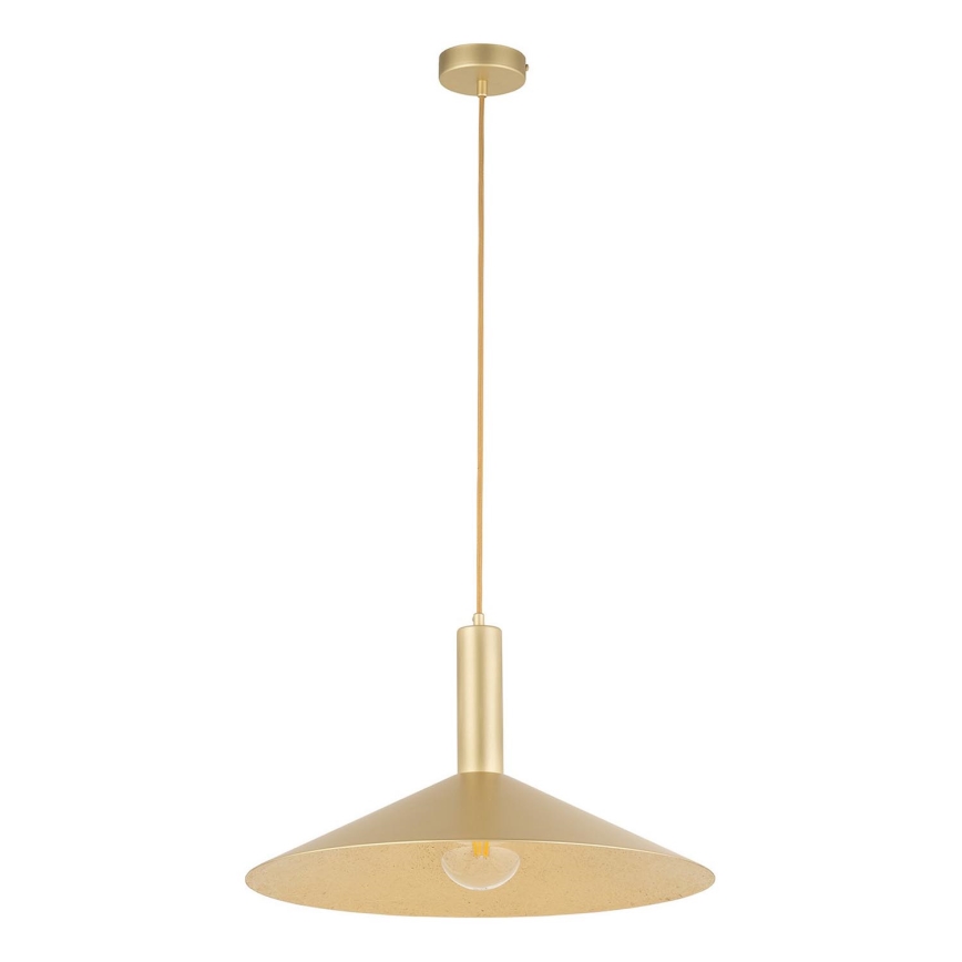 Lustr na lanku CAPRI 1xE27/15W/230V pr. 50 cm zlatá
