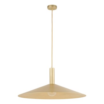Lustr na lanku CAPRI 1xE27/15W/230V pr. 70 cm zlatá