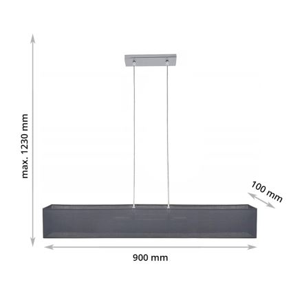 Lustr na lanku CAROLINE 2xE14/40W/230V