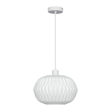 Lustr na lanku CARSON 1xE27/40W/230V bílá