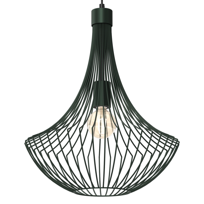 Lustr na lanku CESTA 1xE27/60W/230V zelená