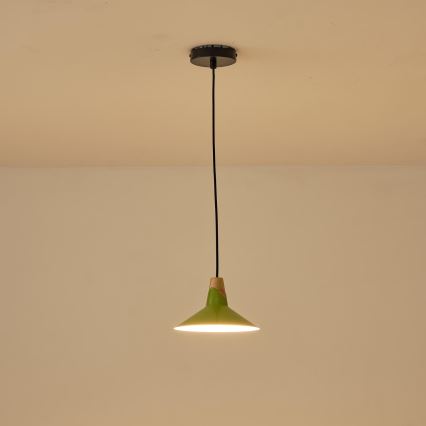 Lustr na lanku CHROMA 1xE27/15W/230V zelená