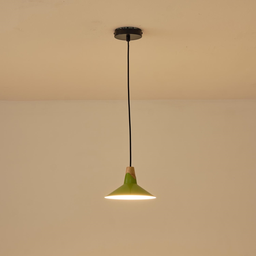 Lustr na lanku CHROMA 1xE27/15W/230V zelená