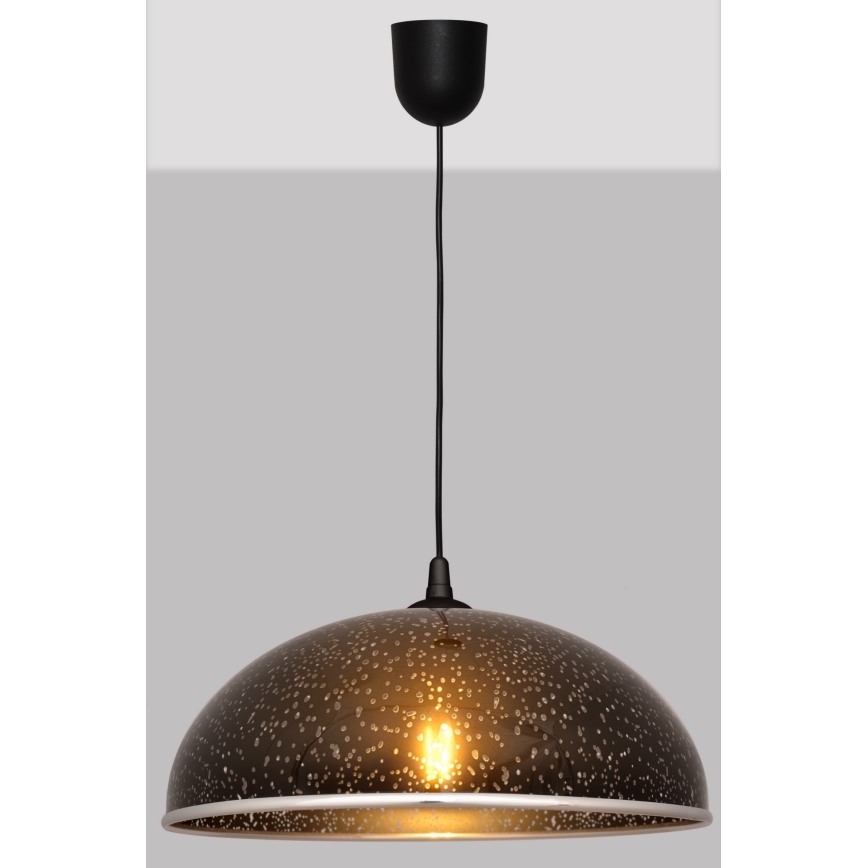 Lustr na lanku CIRCLE 1xE27/15W/230V černá