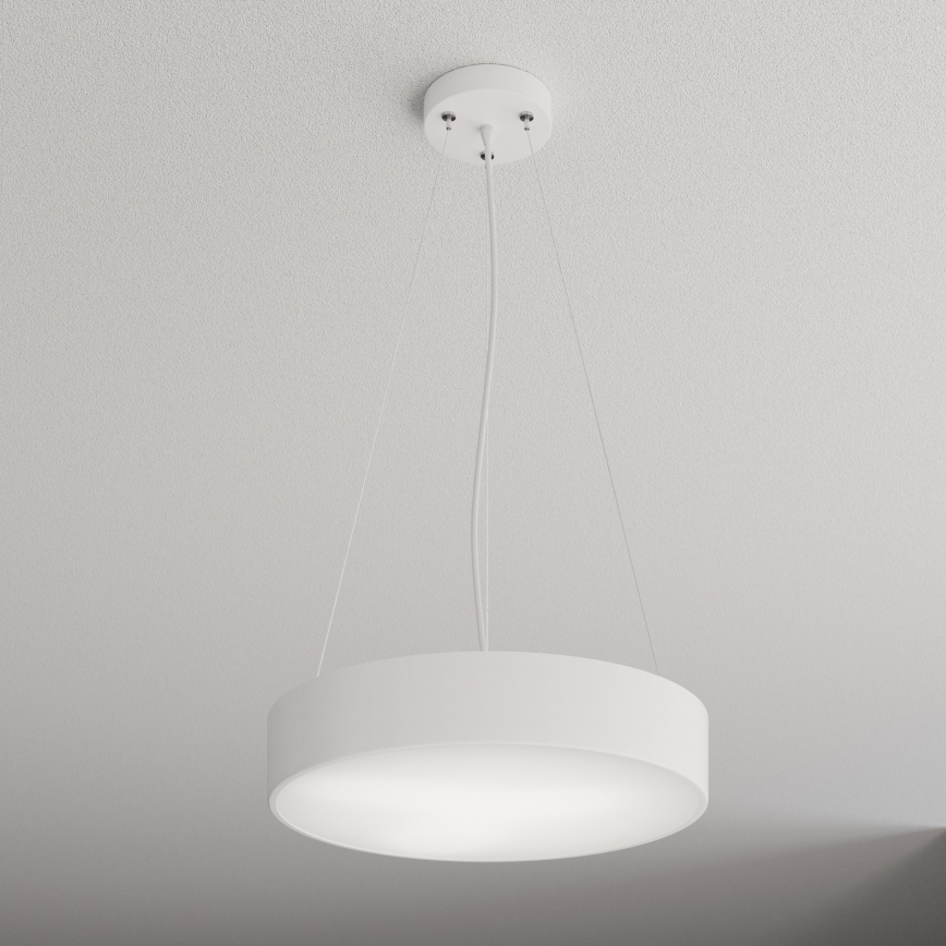 Lustr na lanku CLEO 3xE27/24W/230V pr. 40 cm bílá