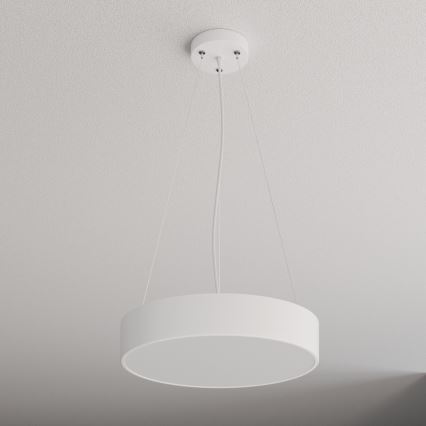 Lustr na lanku CLEO 3xE27/24W/230V pr. 40 cm bílá