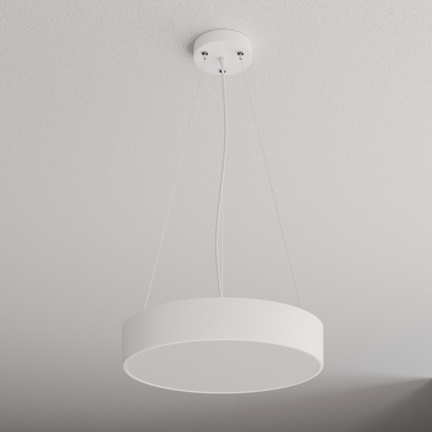 Lustr na lanku CLEO 3xE27/24W/230V pr. 40 cm bílá