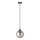 Lustr na lanku COSMO 1xE14/10W/230V pr. 14 cm černá/šedá