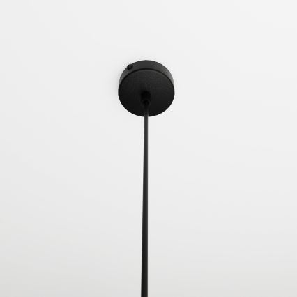 Lustr na lanku COSMO 1xE14/10W/230V pr. 14 cm černá/šedá
