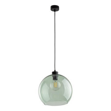 Lustr na lanku CUBUS 1xE27/15W/230V černá/kouřová zelená