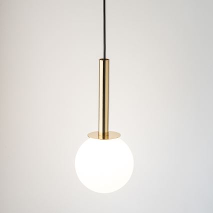 Lustr na lanku DAISY 1xG9/12W/230V pr. 14 cm zlatá/černá/bílá