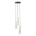 Lustr na lanku DAISY 3xG9/12W/230V pr. 27 cm zlatá/černá/bílá