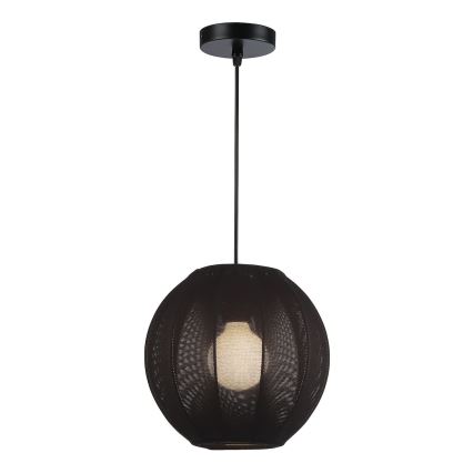 Lustr na lanku DANA 1xE27/15W/230V pr. 25 cm černá