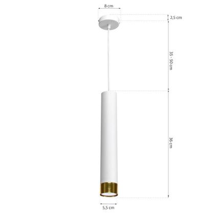 Lustr na lanku DANI 1xGU10/8W/230V