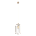 Lustr na lanku DESTELLO 1xE27/15W/230V pr. 21 cm béžová