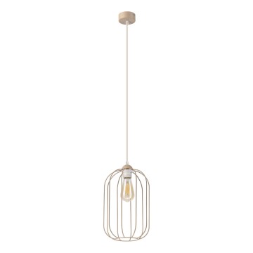 Lustr na lanku DESTELLO 1xE27/15W/230V pr. 21 cm béžová